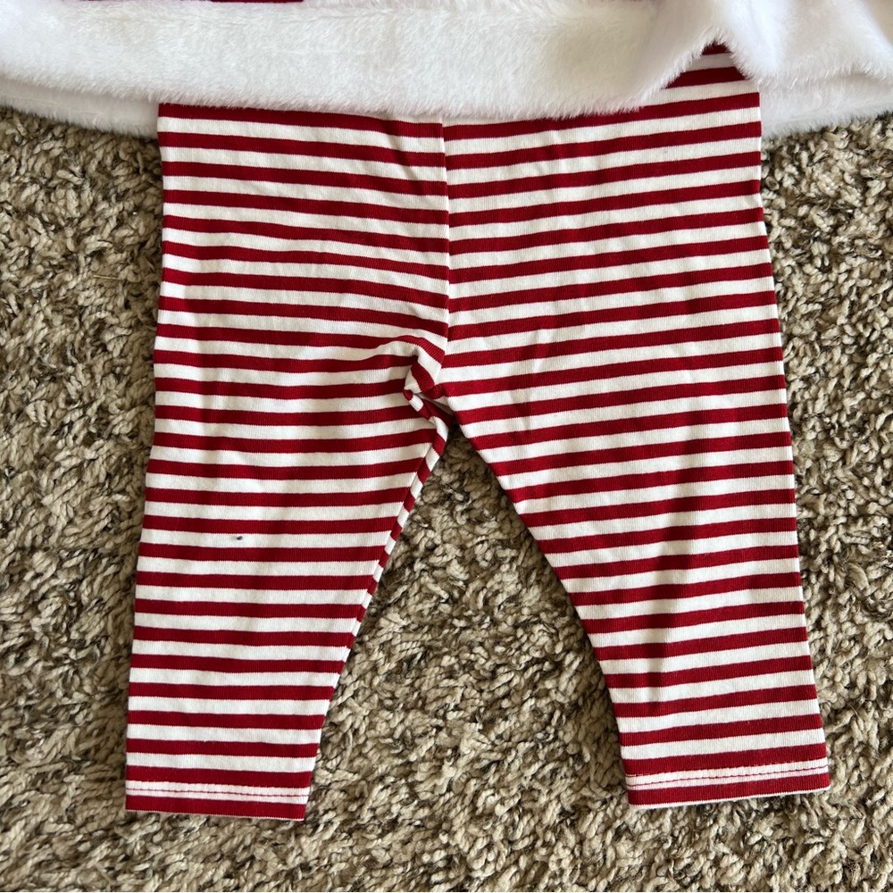 Cat & Jack Red Christmas 2 piece outfit. Size 3-6 months. Top and pants. NWT - Picture 2 of 9